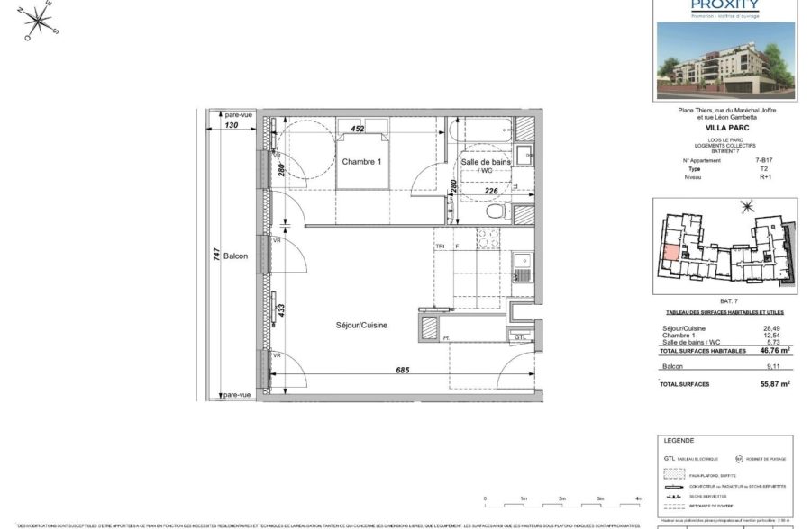 Location appartement à Loos