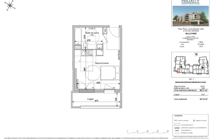 Location appartement à Loos