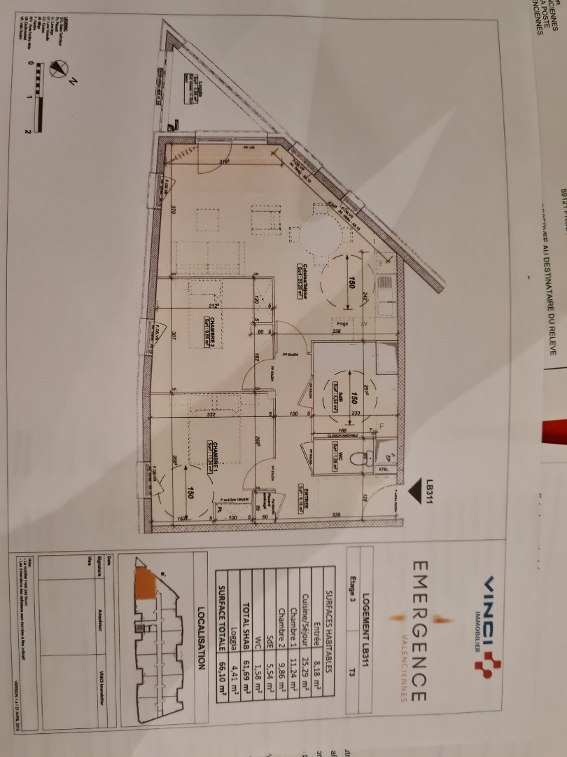 Location appartement à Valenciennes