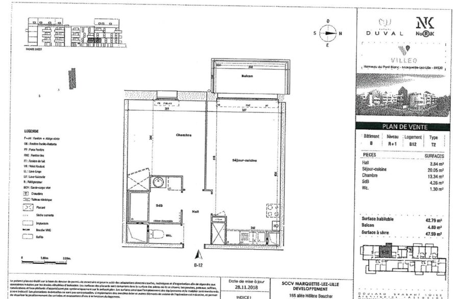 Location appartement à Marquette-Lez-Lille