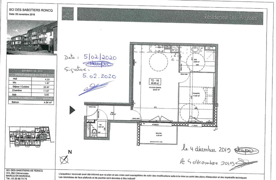Location appartement à Roncq