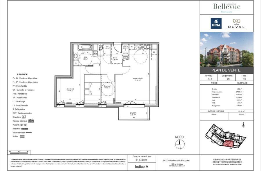 Location appartement à Haubourdin