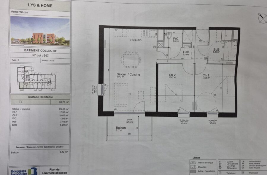 Location appartement à Armentières