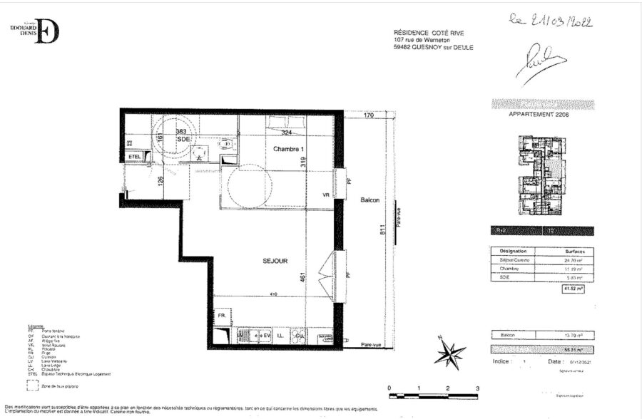 Location appartement à Quesnoy-Sur-Deûle