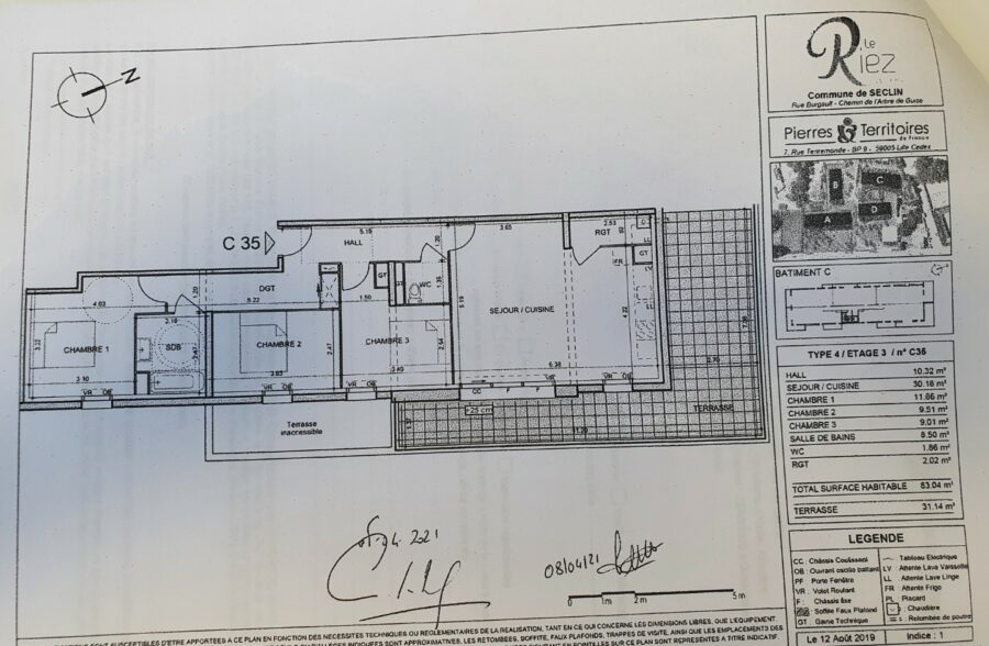 Location appartement à Seclin