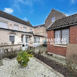 EXCLUSIVITÉ SQUARE HABITAT : MAISON A RENOVER – BEAU POTENTIEL – 2 CHAMBRES POSSIBILITE D’UNE TROISIEME EN RDC – GARAGE – JARDIN AVANT – MAIRIE DE FACHES-THUMESNIL