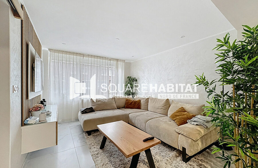 EXCLUSIVITÉ SQUARE HABITAT : MAISON BATIR RENOVEE – 3 CHAMBRES – JARDIN – GARAGE – MAIRIE DE FACHES-THUMESNIL