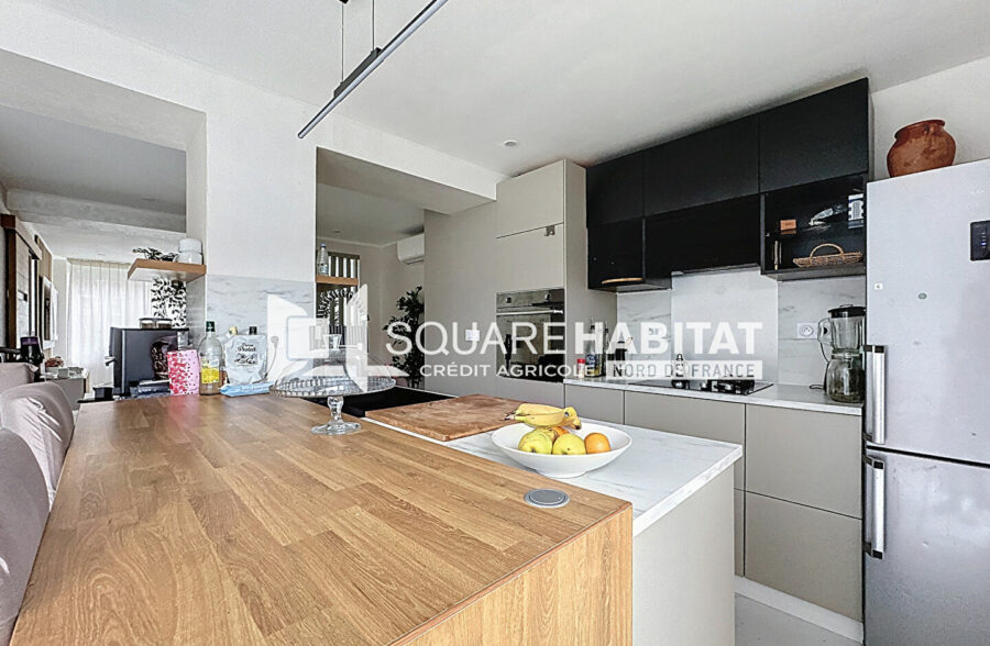 EXCLUSIVITÉ SQUARE HABITAT : MAISON BATIR RENOVEE – 3 CHAMBRES – JARDIN – GARAGE – MAIRIE DE FACHES-THUMESNIL
