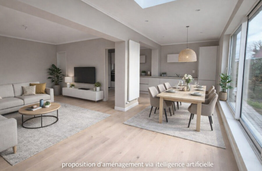 Semi plain-pied – 4 chambres – Garage – Jardin