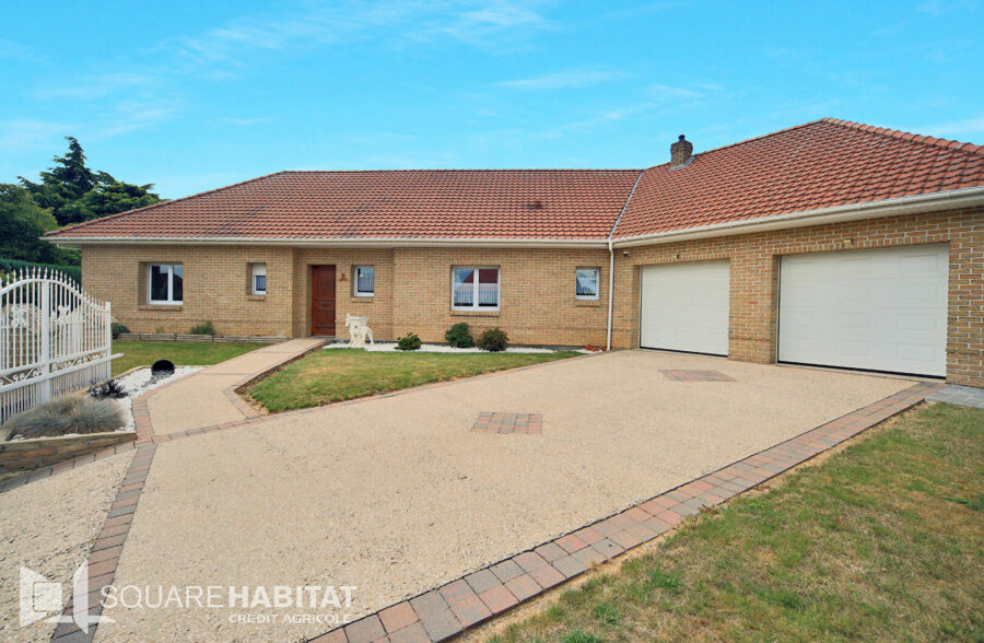 Pavillon briques individuel 4 chambres en plain-pied