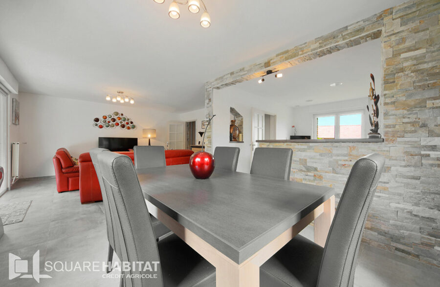 Pavillon briques individuel 4 chambres en plain-pied