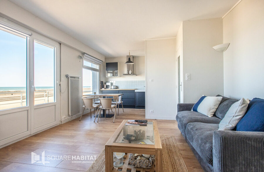 APPARTEMENT WISSANT- FRONT DE MER – 1 CHAMBRE – PLACE DE PARKING PRIVEE –  TERRASSE &nbsp;Sous offre&nbsp;