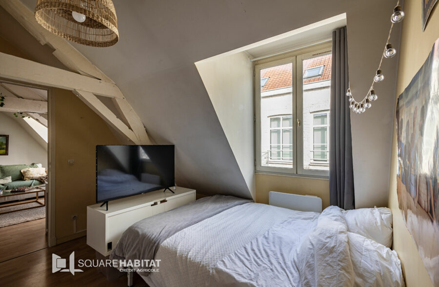 VIEUX-LILLE / HYPERCENTRE : CHARMANT T2 AVEC EXTERIEUR