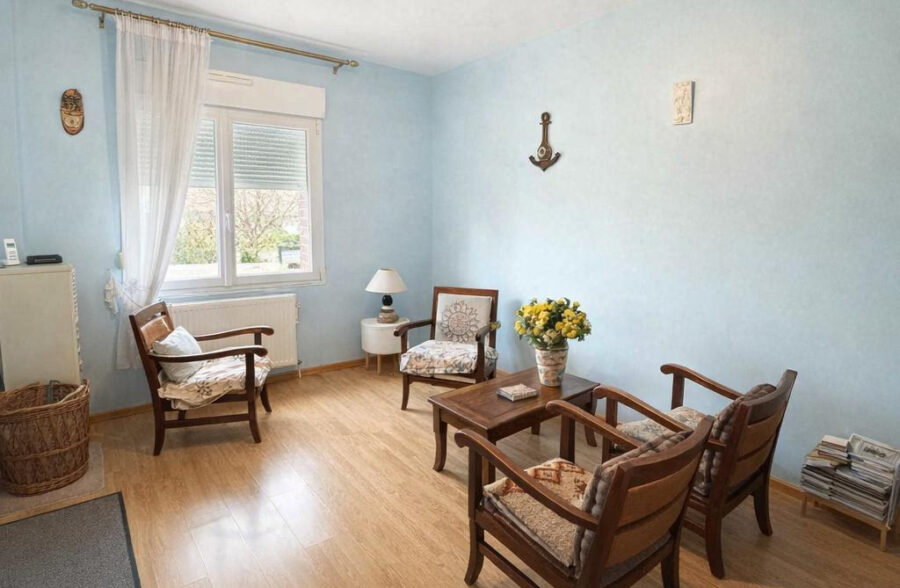 Pavillon individuel semi plain pieds