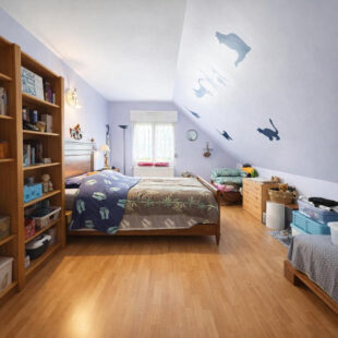 Pavillon individuel semi plain pieds