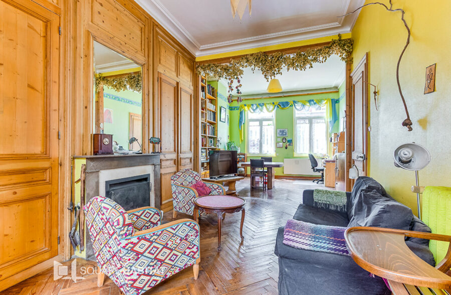 Large maison BOURGEOISE d’environ 170 m2 hab, 4 chambres, 2 sdb, jardin