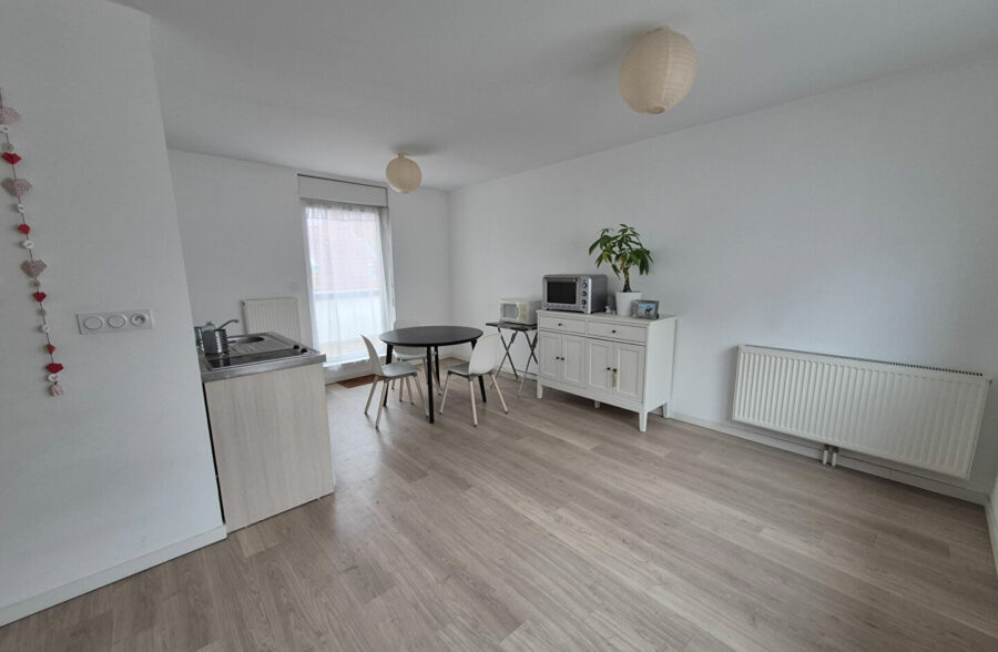 LILLE COLBERT/ GAMBETTA :Appartement T1 avec beau balcon- terrasse et parking