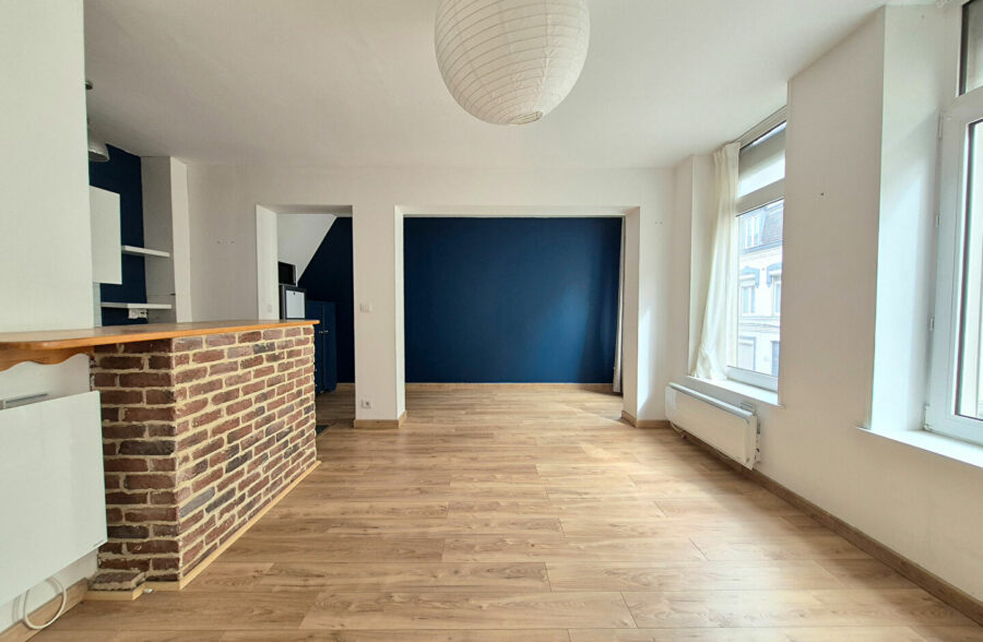 EXCLUSIVITÉ WAZEMMES – SAINT-MICHEL : CHARMANT T2 BIS EN TRIPLEX AVEC TERRASSE PRIVATIVE