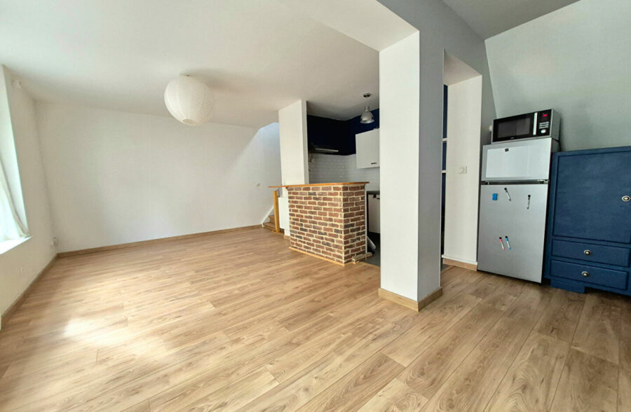 EXCLUSIVITÉ WAZEMMES – SAINT-MICHEL : CHARMANT T2 BIS EN TRIPLEX AVEC TERRASSE PRIVATIVE