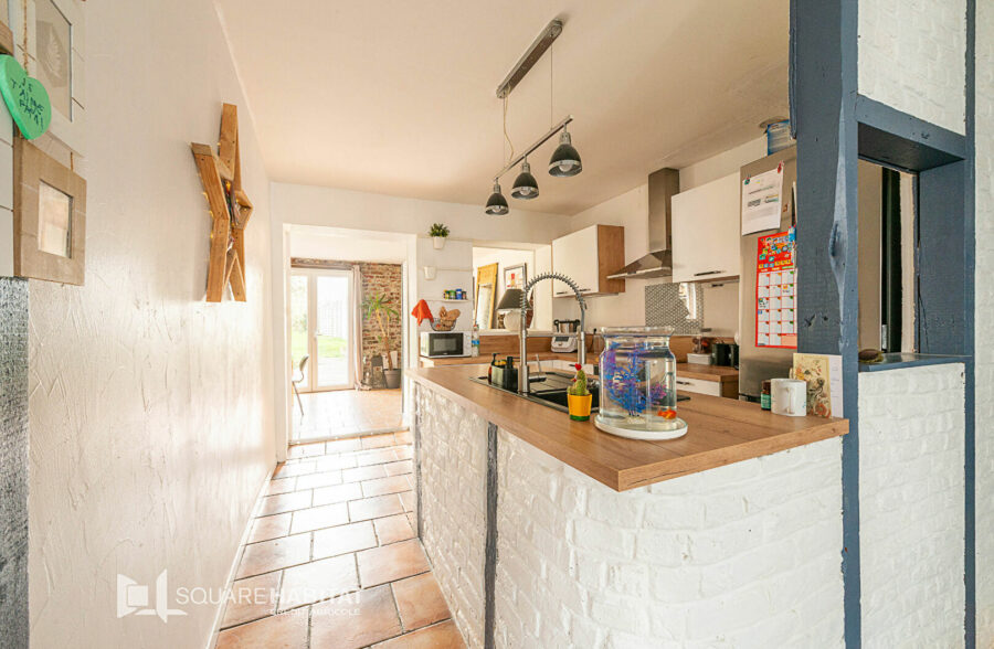 Coup de coeur  Maison individuelle rénovée 115 m², jardin et poêle à pellets