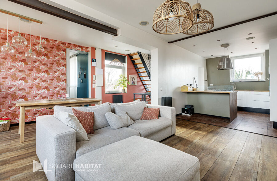 Appartement T3 en duplex + terrasse ensoleillée