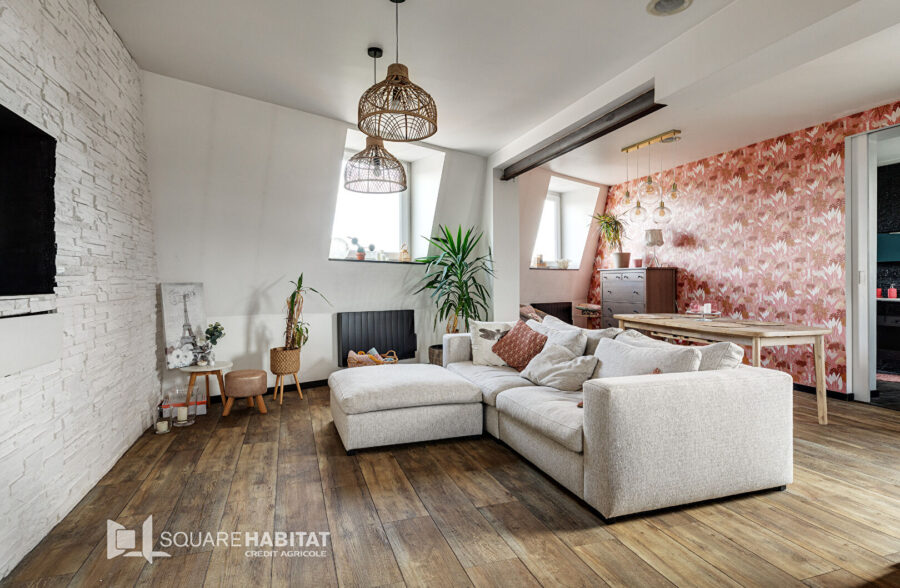 Appartement T3 en duplex + terrasse ensoleillée