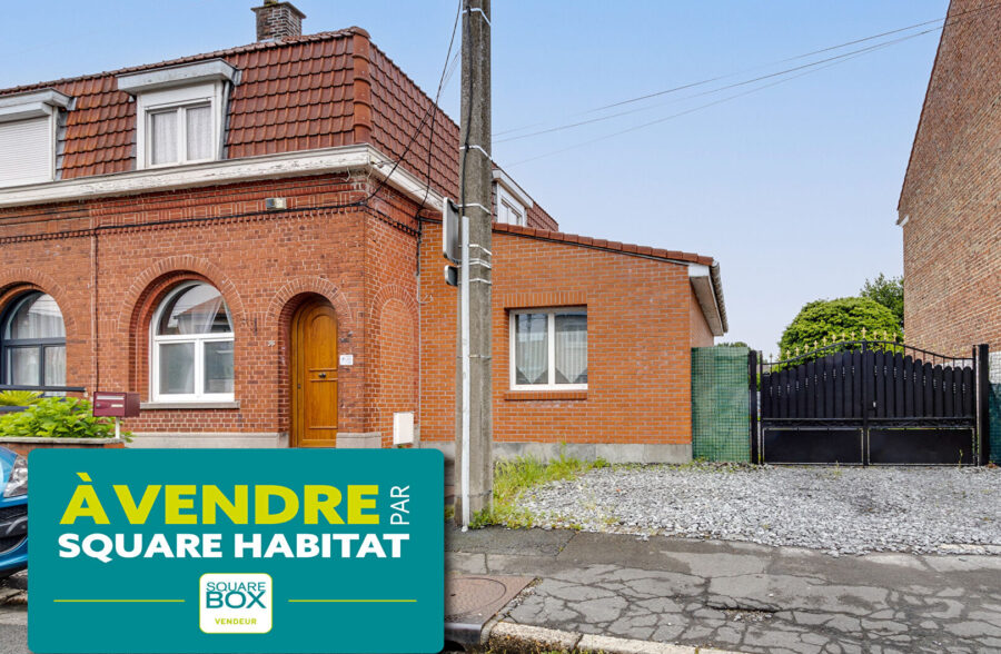 Maison semi-individuelle avec 2 chambres en rdc, grand jardin et grand parking