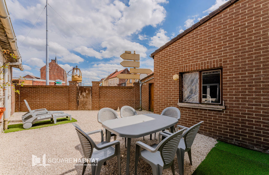 Maison Courcelles-les-lens 107 m² 3 chambres cour garage