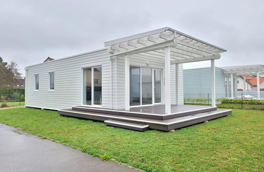 GROFFLIERS , Chalet neuf de plain pied 3 chambres , en frais de notaire réduits , avec piscine chauffée !!