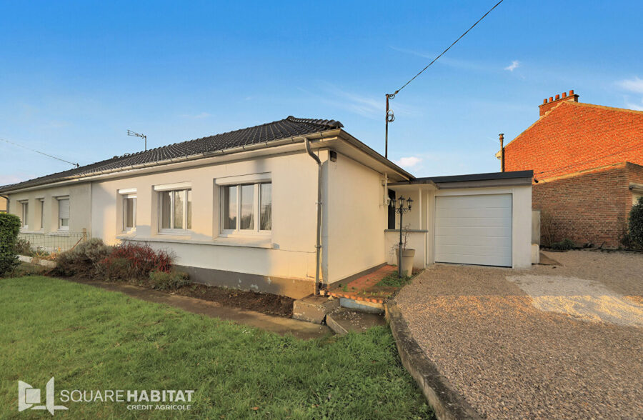 Plain pied semi-individuel avec jardin et garage