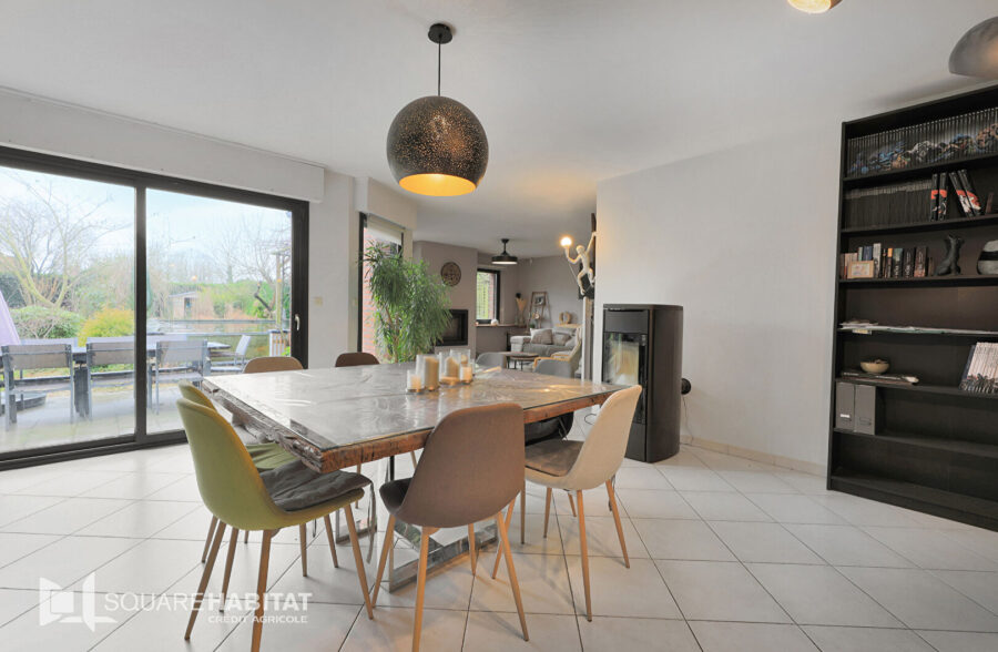 Grande maison individuelle 7 chambres, garages, beau jardin