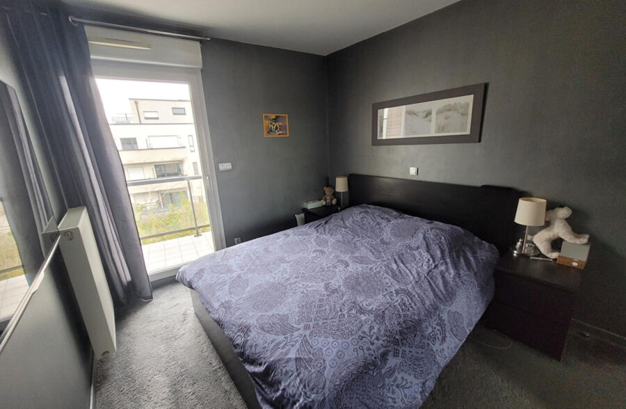 Croix, appartement 42 m², balcon et place de parking