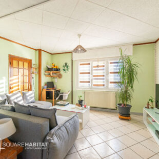 Maison semi individuelle, 3chs, jardin, garage