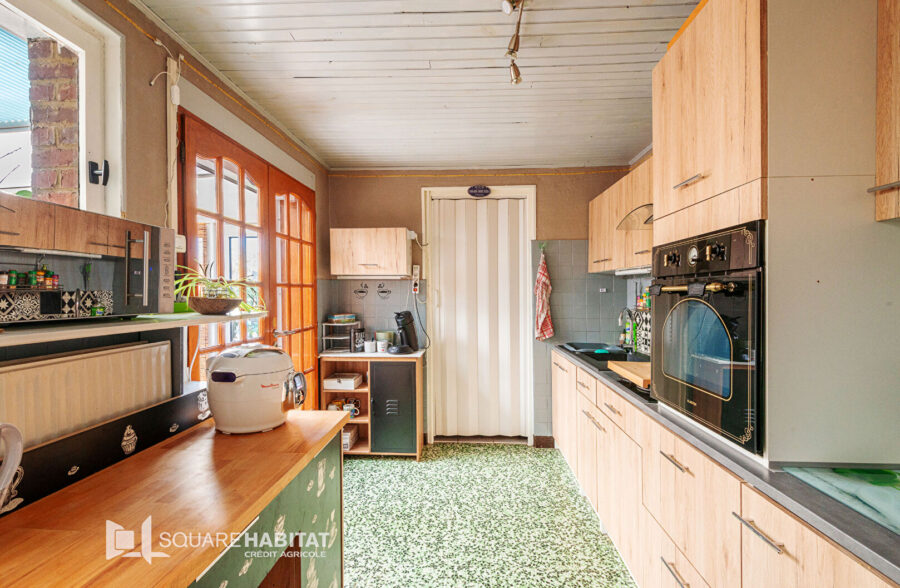 Maison semi individuelle, 3chs, jardin, garage