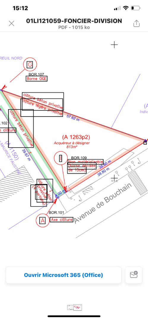 Terrain  813 m2