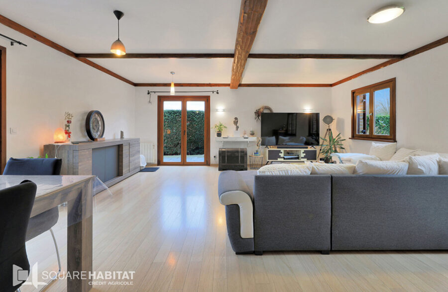 Maison individuelle de plain pied, 3 chambres, jardin et grand sous sol