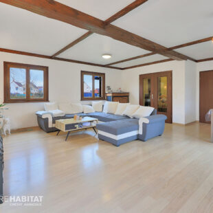 Maison individuelle de plain pied, 3 chambres, jardin et grand sous sol