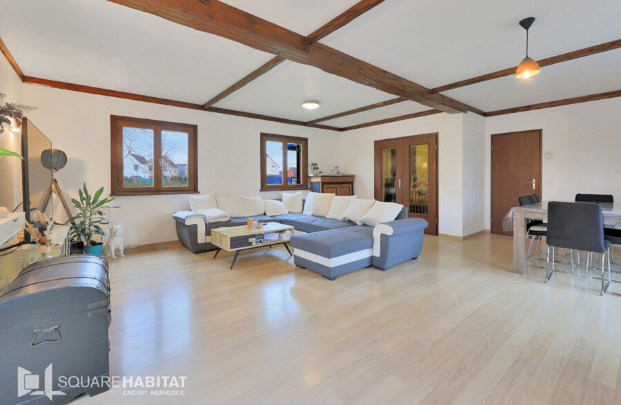Maison individuelle de plain pied, 3 chambres, jardin et grand sous sol
