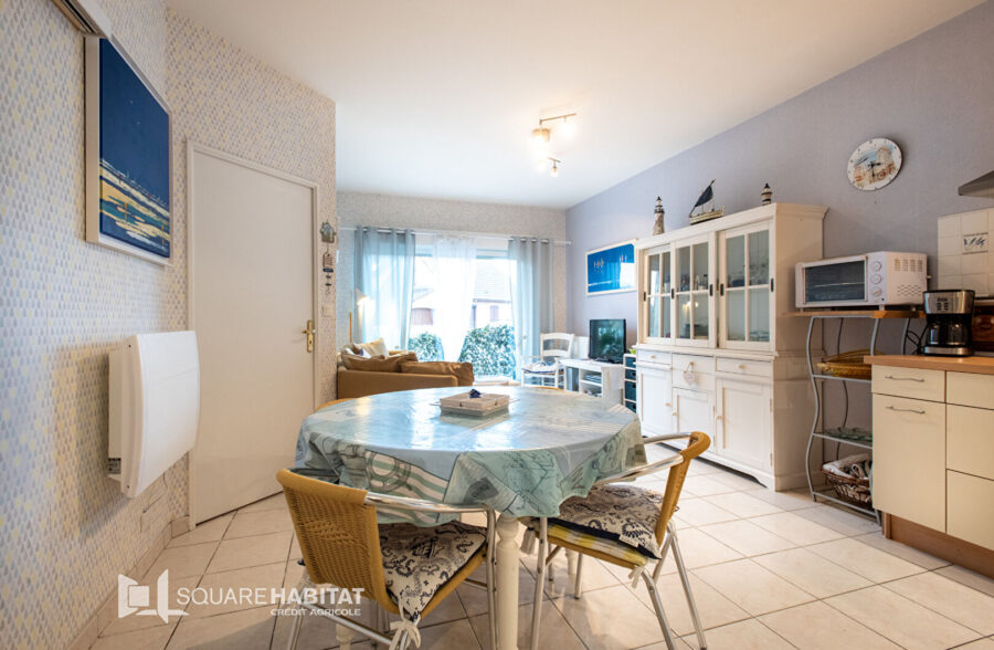 Appartement T2 + Cabine, Terrasse et Jardin  à 500m de la Plage de Merlimont.