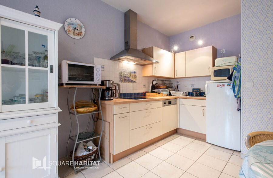 Appartement T2 + Cabine, Terrasse et Jardin  à 500m de la Plage de Merlimont.