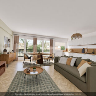 Appartement  Type 3  avec garage en rez- de -chaussée.