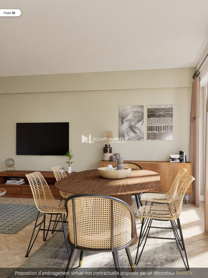 Appartement  Type 3  avec garage en rez- de -chaussée.