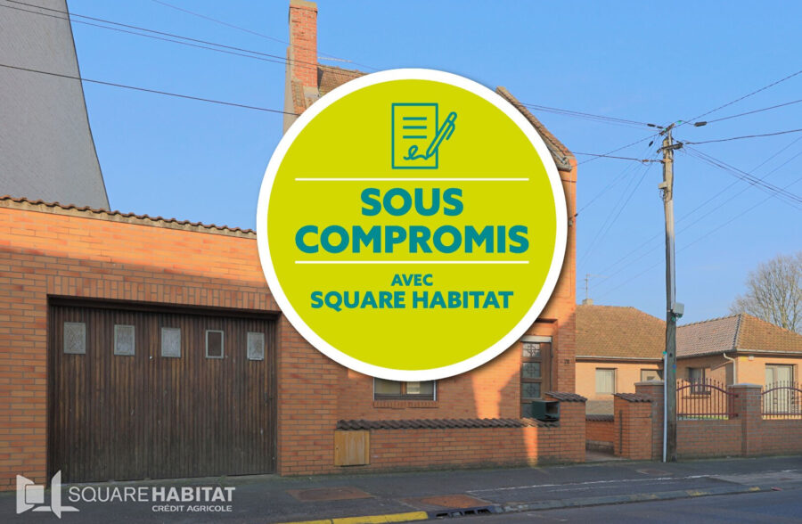 Maison NOYELLES-GODAULT 126 m² 3 chambres poss. 4, Jardin, Garage  Sous compromis 