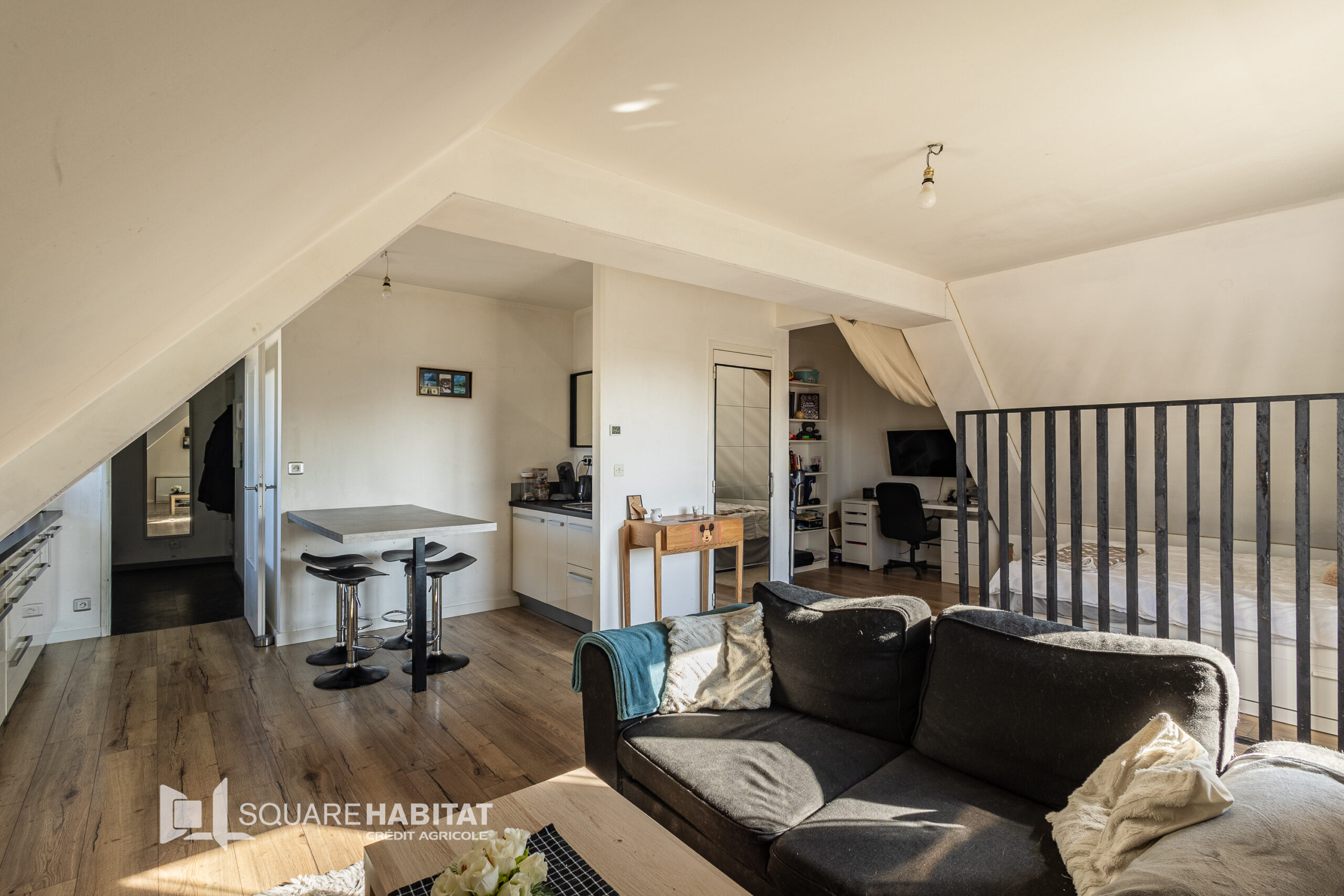 FACHES-THUMESNIL – APPARTEMENT – GRAND STUDIO – BALCON – CAVE
