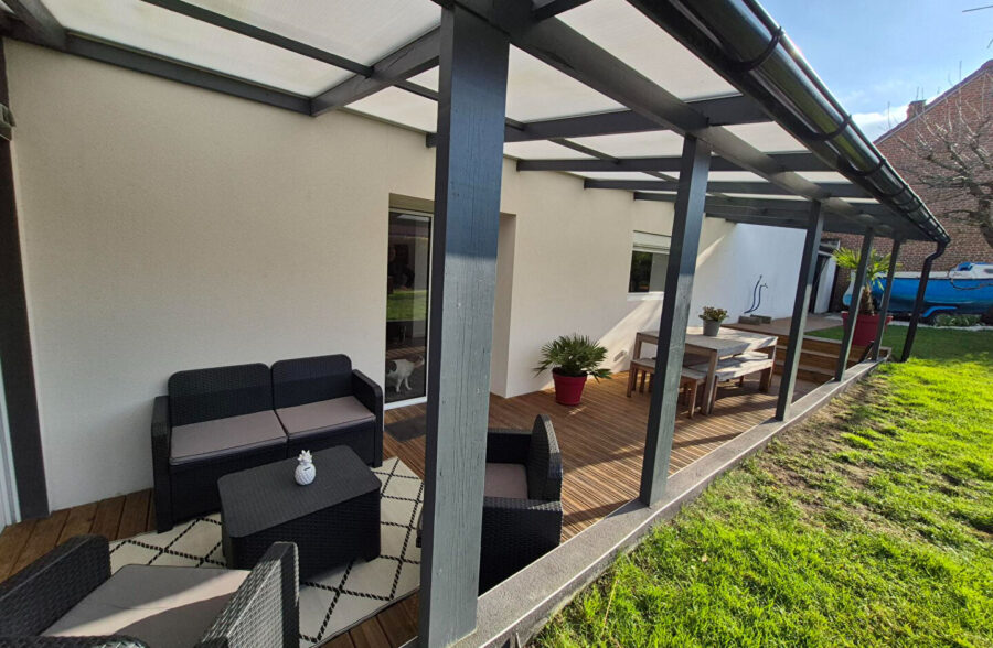 Maison semi-individuelle 3 chambres + parking + jardin + garage