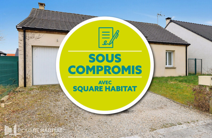 PLAIN PIED à Courcelles-Lès-Lens 3 chambres, Jardin, Garage, Parking  Sous compromis 