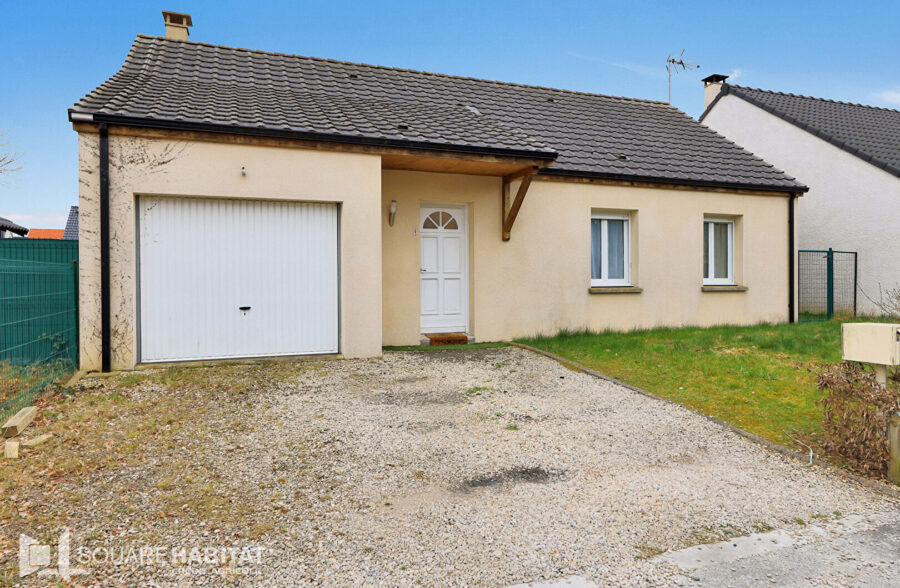 PLAIN PIED à Courcelles-Lès-Lens 3 chambres, Jardin, Garage, Parking  Sous compromis 