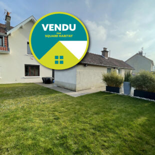 Maison Lille-Lomme Bourg – Maison 85m2 utiles semi-individuelle 2 ch, double garage, 130m2 jardin  Sous compromis 