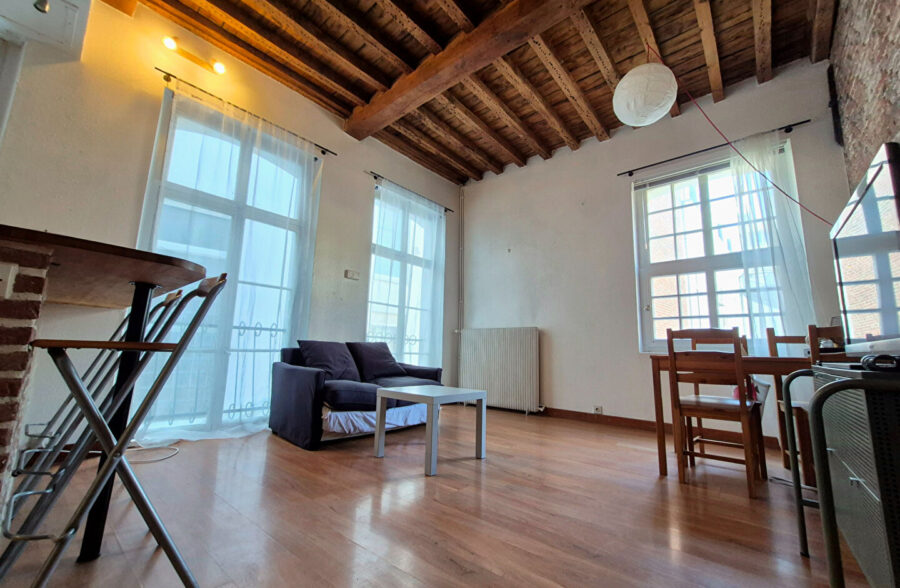 LILLE HYPERCENTRE : SUPERBE T2 LUMINEUX EN DUPLEX AVEC CACHET 40,66M² (47,17M² AU SOL)