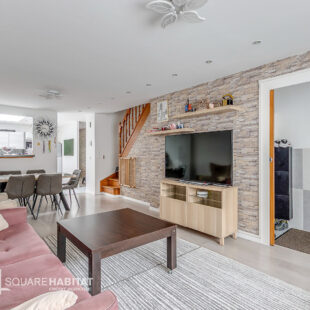 Maison 4 chambres + jardin – beaux volumes